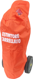 copertura per estintore, copertura morbida, estintore carrellato kg.100