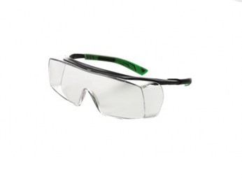 occhiale univet, occhiale lente neutra, montatura gun metal/verde