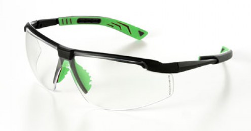 occhiale univet, occhiale lente neutra, montatura gun metal/verde