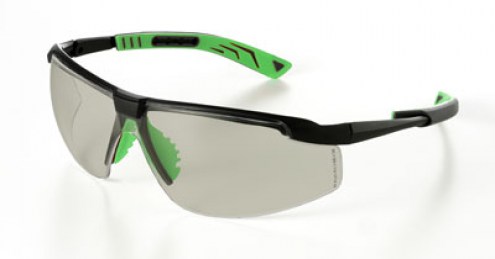 occhiale univet, occhiale lente in/out, montatura gun metal/verde