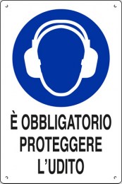 cartello polionda È obbligatorio proteggere l'udito 