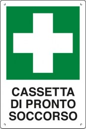 cartello polionda cassetta di pronto soccorso 