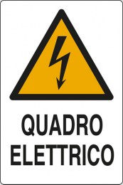 cartello quadro elettrico 